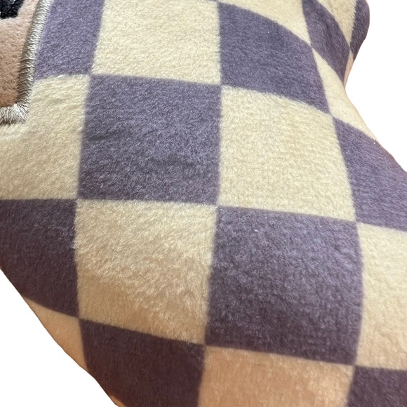 Dog Diggin Designs Toy w/Squeaker - Chewy Vuiton Cream/Grey Size LARGE! New - Picture 3 of 16